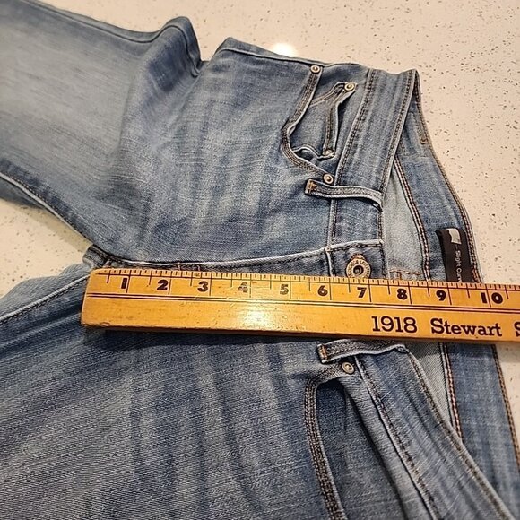 Levi's Size 27 Slight Curve Jeans Mid Rise Skinny Light Wash Faded Broken In - Picture 3 of 5